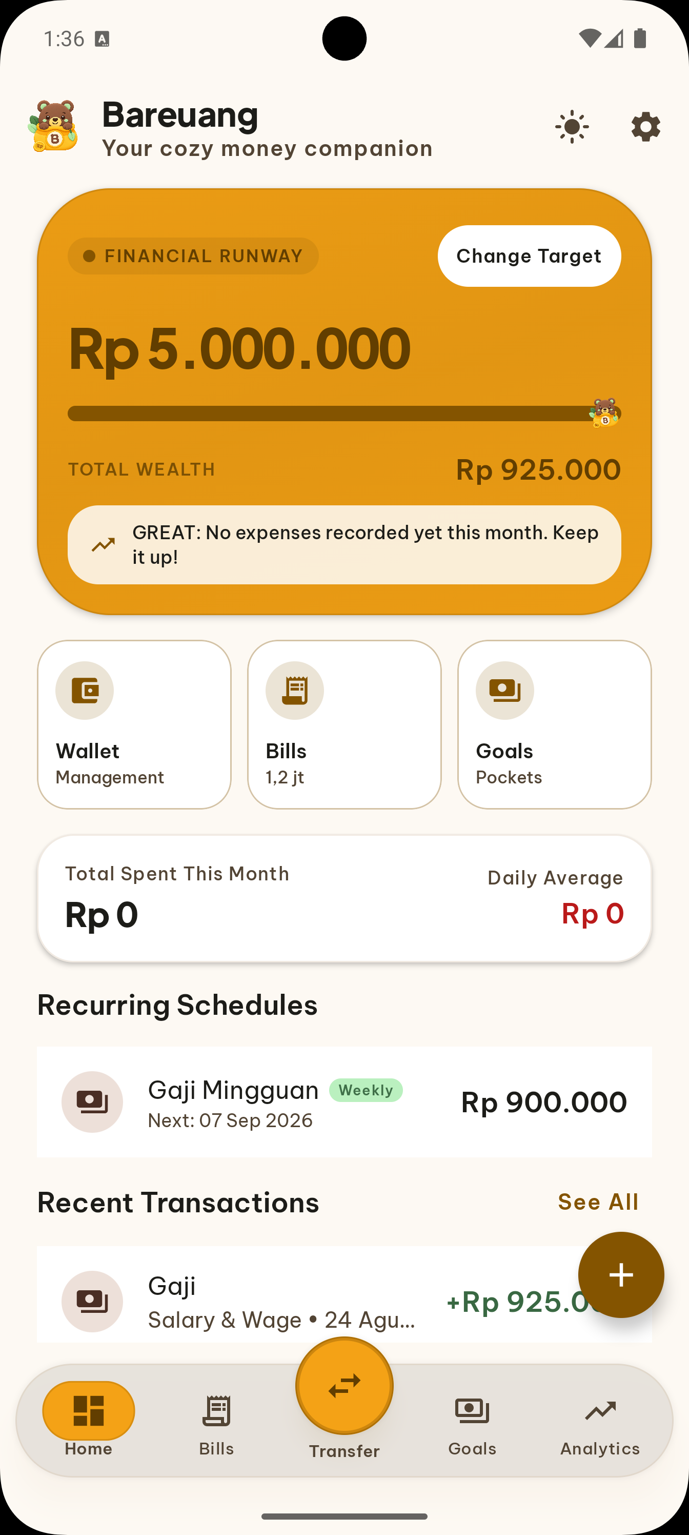 Bareuang dashboard runway preview